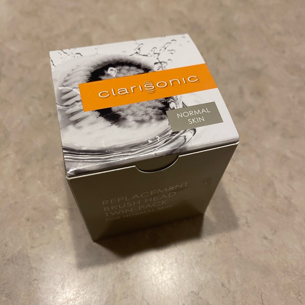 Clarisonic Normal Skin replacement brush head twin pack NEW